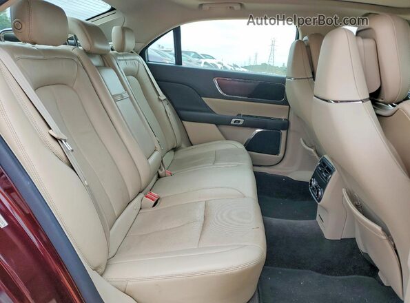 1LN6L9RP8H5612074 2017 LINCOLN CONTINENTA Burgundy უკანა სავარძლების ხედი