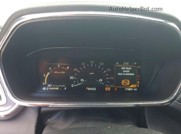 1LN6L9RP9H5616652 2017 LINCOLN CONTINENTA Black Instrument cluster view