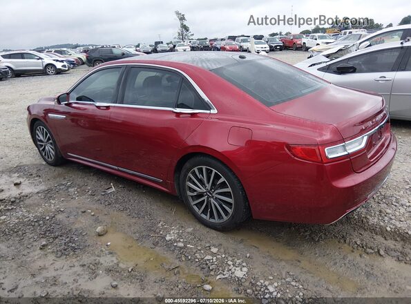 1LN6L9SP1H5627848 2017 LINCOLN CONTINENTA Red Tył lewy