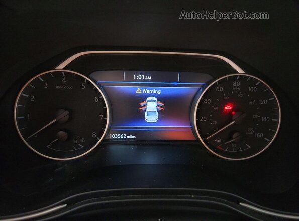 1N4AA6AP0GC377409 2016 NISSAN MAXIMA Белый Вид щитка приборов