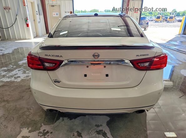 1N4AA6AP0GC377409 2016 NISSAN MAXIMA Белый Вид сзади