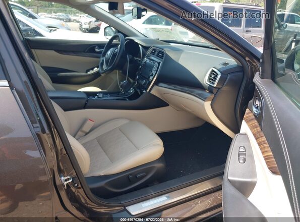 1N4AA6AP0GC385011 2016 NISSAN MAXIMA Brown წინა სალონის ხედი