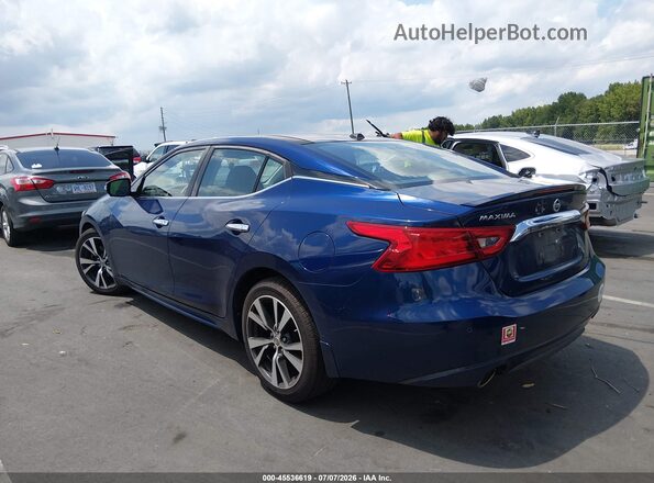 1N4AA6AP0GC402552 2016 NISSAN MAXIMA Синий Задняя левая четверть