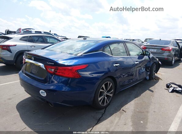 1N4AA6AP0GC402552 2016 NISSAN MAXIMA Синий Задняя правая четверть