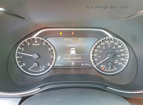 1N4AA6AP0GC412174 2016 NISSAN MAXIMA Blue Instrument cluster view