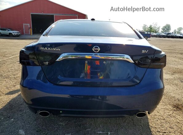 1N4AA6AP0GC412174 2016 NISSAN MAXIMA Blue Rear view