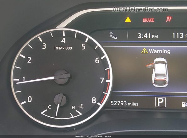 1N4AA6AP0GC420565 2016 NISSAN MAXIMA White უკანა სავარძლების ხედი