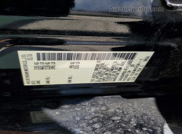 1N4AA6AP0GC434160 2016 NISSAN MAXIMA Black Widok komory silnika