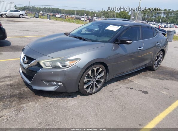 1N4AA6AP0GC435468 2016 NISSAN MAXIMA Gray Vista tres cuartos delantera izquierda