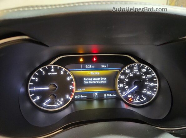 1N4AA6AP0GC440220 2016 NISSAN MAXIMA Белый Вид щитка приборов
