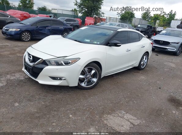 1N4AA6AP0HC384894 2017 NISSAN MAXIMA White Առջևի ձախ երեք քառորդ տեսարան