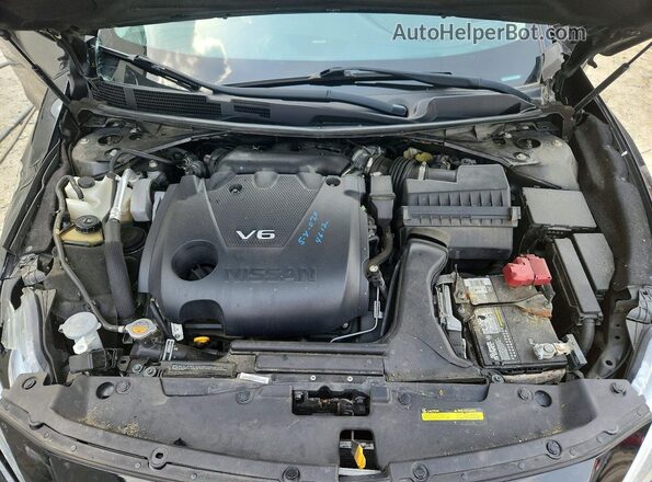 1N4AA6AP0HC411186 2017 NISSAN MAXIMA Black უკანა სალონის ხედი