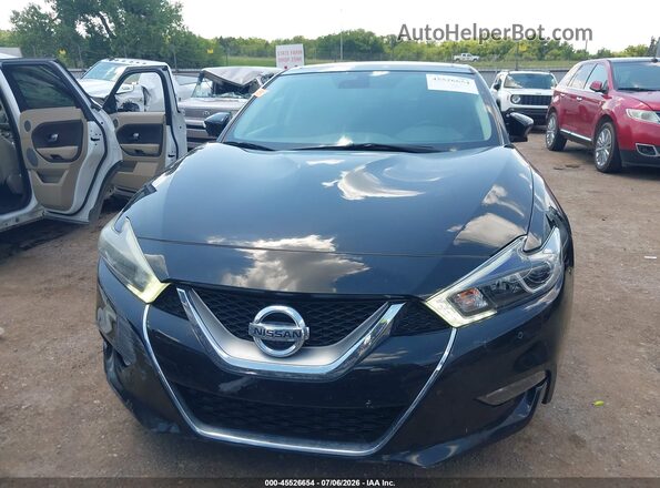 1N4AA6AP0HC419210 2017 NISSAN MAXIMA Black ხელსაწყოთა პანელის ხედი