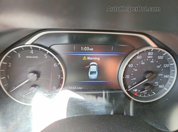 1N4AA6AP0HC431728 2017 NISSAN MAXIMA Blue Widok zestawu wskaźników