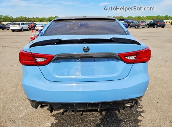 1N4AA6AP0HC431728 2017 NISSAN MAXIMA Blue Widok z tyłu
