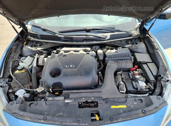 1N4AA6AP0HC431728 2017 NISSAN MAXIMA Blue Widok wnętrza z tyłu
