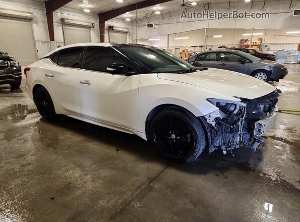 1N4AA6AP0JC372802 2018 NISSAN MAXIMA White Przód prawy