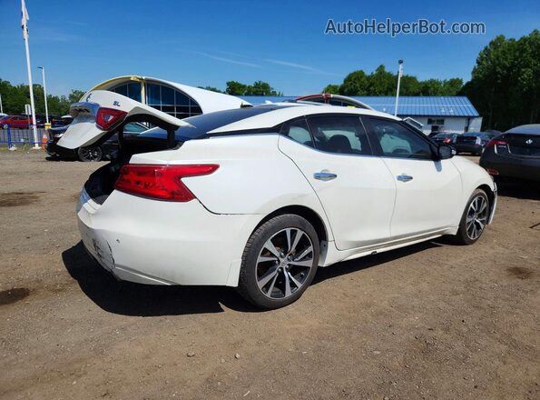1N4AA6AP0JC375795 2018 NISSAN MAXIMA Белый Задняя правая четверть