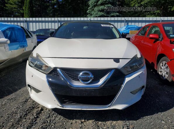 1N4AA6AP0JC375795 2018 NISSAN MAXIMA Белый Вид спереди