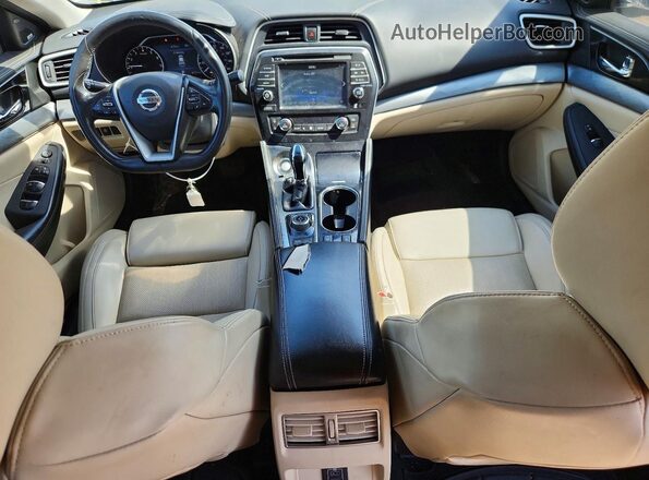 1N4AA6AP0JC375795 2018 NISSAN MAXIMA Белый Вид панели приборов