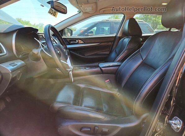 1N4AA6AP0JC387980 2018 NISSAN MAXIMA Black Widok wnętrza z przodu