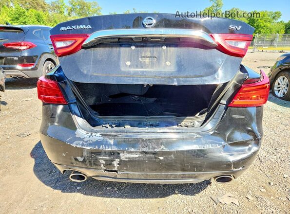 1N4AA6AP0JC387980 2018 NISSAN MAXIMA Black Widok z tyłu