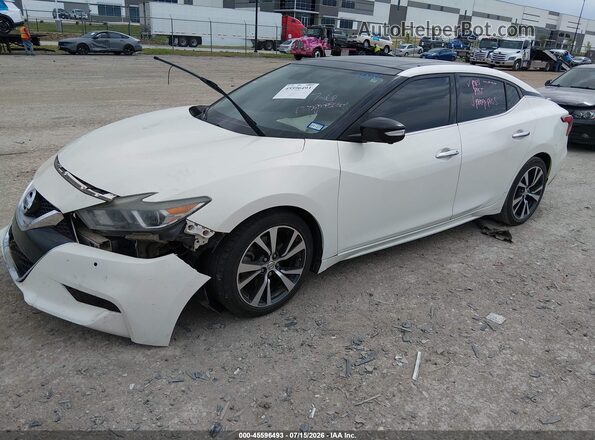 1N4AA6AP1GC376754 2016 NISSAN MAXIMA Белый Передняя левая четверть
