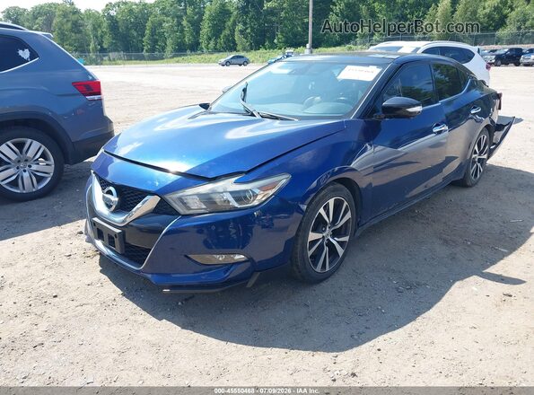 1N4AA6AP1GC390136 2016 NISSAN MAXIMA Blue Front left