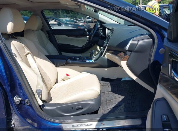 1N4AA6AP1GC390136 2016 NISSAN MAXIMA Blue Front interior view