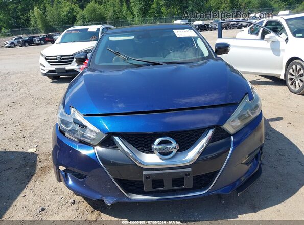 1N4AA6AP1GC390136 2016 NISSAN MAXIMA Blue Instrument cluster view