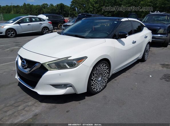 1N4AA6AP1GC404570 2016 NISSAN MAXIMA White Առջևի ձախ երեք քառորդ տեսարան