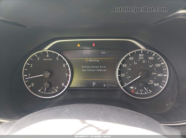 1N4AA6AP1GC404570 2016 NISSAN MAXIMA White Հետևի նստատեղերի տեսք