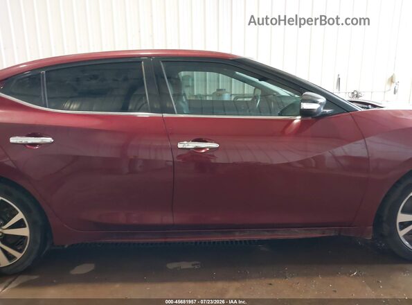 1N4AA6AP1HC369742 2017 NISSAN MAXIMA Темно-бордовый Вид задней части салона