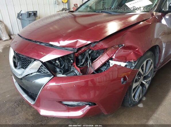 1N4AA6AP1HC369742 2017 NISSAN MAXIMA Темно-бордовый Вид спереди