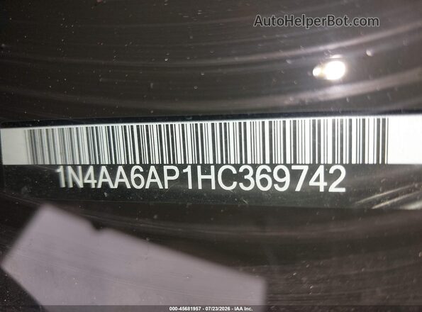 1N4AA6AP1HC369742 2017 NISSAN MAXIMA Темно-бордовый Вид подкапотного пространства
