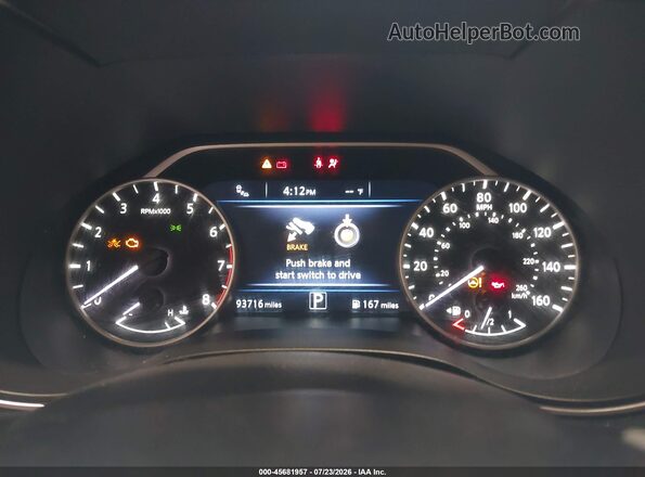 1N4AA6AP1HC369742 2017 NISSAN MAXIMA Темно-бордовый Вид задних сидений