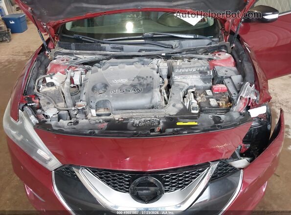 1N4AA6AP1HC369742 2017 NISSAN MAXIMA Темно-бордовый Вид сзади