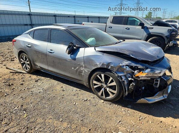 1N4AA6AP1HC373614 2017 NISSAN MAXIMA Серый Передняя правая четверть