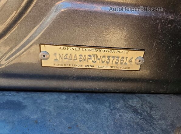 1N4AA6AP1HC373614 2017 NISSAN MAXIMA Серый Вид подкапотного пространства