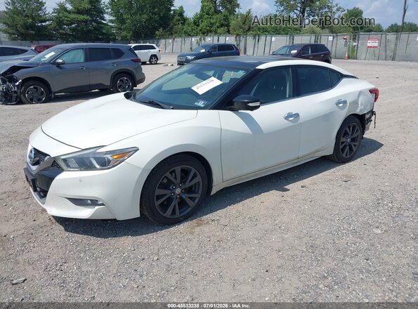 1N4AA6AP1HC378408 2017 NISSAN MAXIMA White Առջևի ձախ երեք քառորդ տեսարան