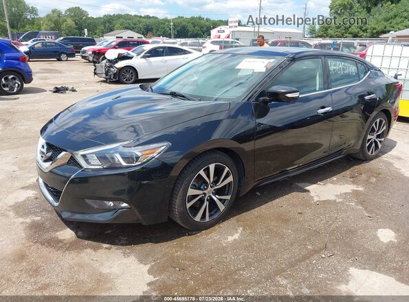 1N4AA6AP1HC397556 2017 NISSAN MAXIMA Black წინა მარცხენა ხედი სამი მეოთხედიდან