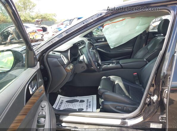 1N4AA6AP1HC397556 2017 NISSAN MAXIMA Black წინა სალონის ხედი