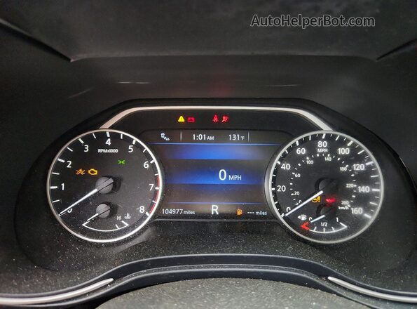 1N4AA6AP1HC399839 2017 NISSAN MAXIMA Gray Widok zestawu wskaźników