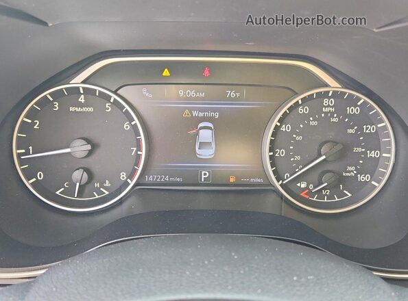 1N4AA6AP1HC430491 2017 NISSAN MAXIMA Серый Вид щитка приборов
