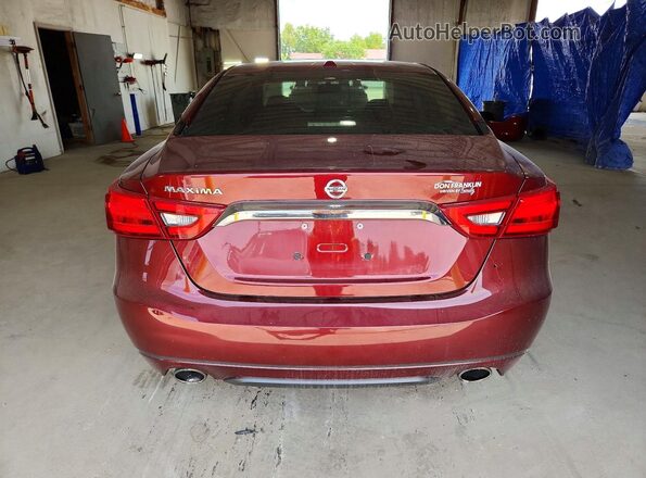 1N4AA6AP1HC436887 2017 NISSAN MAXIMA Maroon Հետևի տեսք