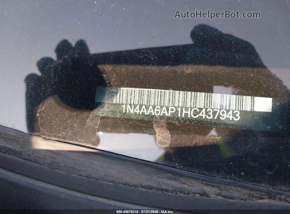1N4AA6AP1HC437943 2017 NISSAN MAXIMA Black Engine compartment view