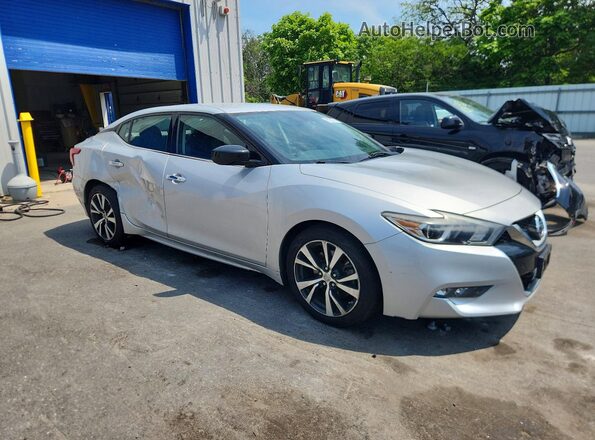 1N4AA6AP1HC439014 2017 NISSAN MAXIMA Серебряный Передняя правая четверть