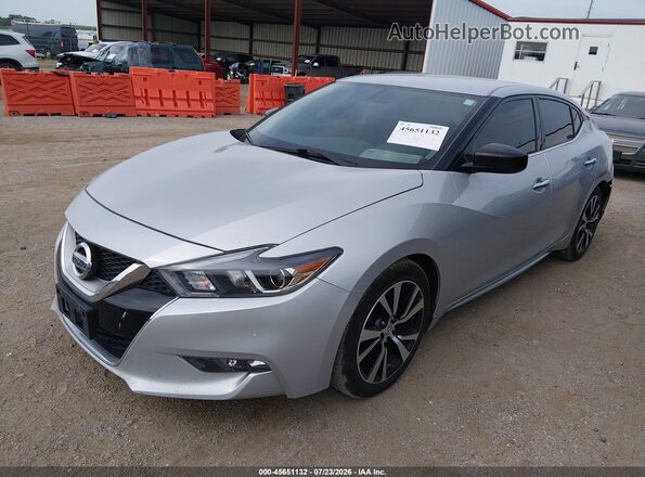 1N4AA6AP1HC456573 2017 NISSAN MAXIMA Silver წინა მარცხენა ხედი სამი მეოთხედიდან