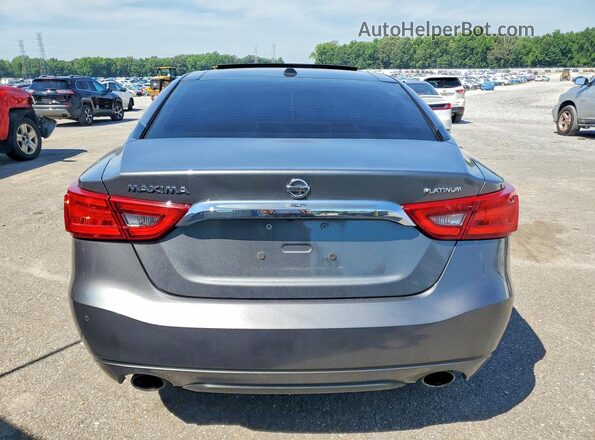 1N4AA6AP1JC406780 2018 NISSAN MAXIMA Gray Rear view