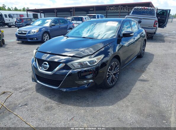 1N4AA6AP1JC409324 2018 NISSAN MAXIMA Black Vista tres cuartos delantera izquierda